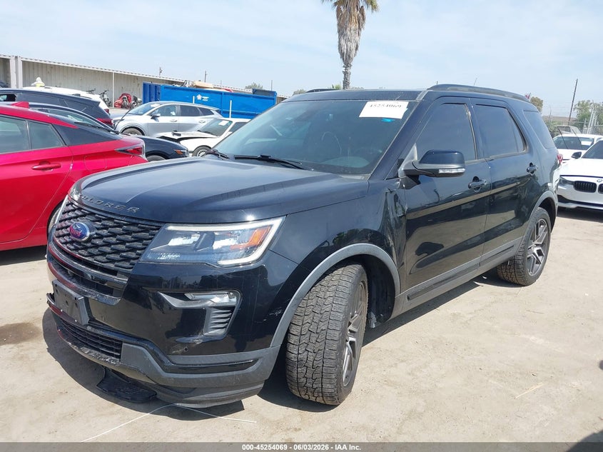 Vin: 1fm5k8gt1jgc28107, lot: 45751878, ford explorer sport 20182