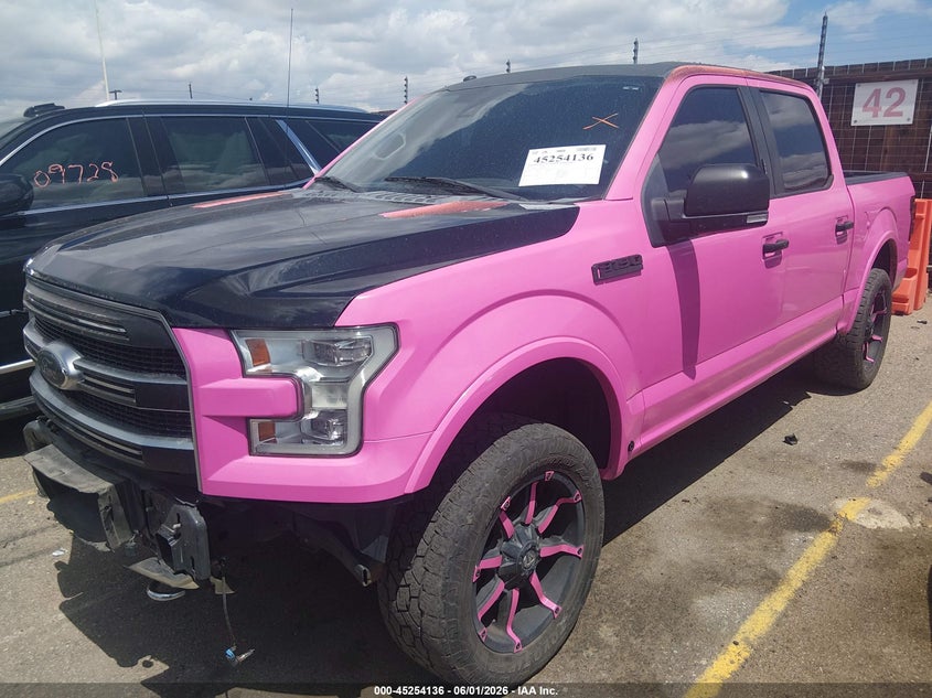 Vin: 1ftew1eg9gfd20425, lot: 45751945, ford f-150 platinum 20162