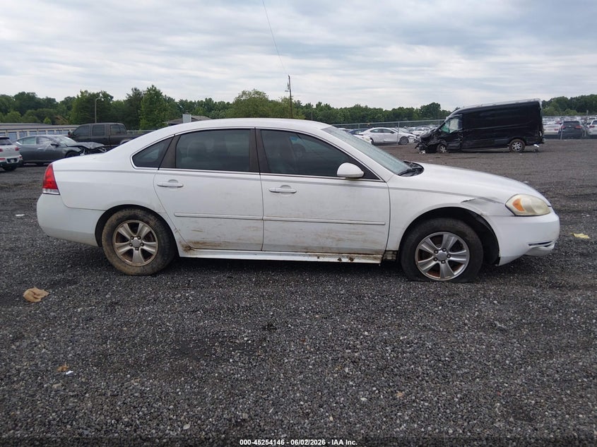 2012 Chevrolet Impala 3.6 Ls white Lot 111045254146 Vin 2G1WF5E3XC1215203