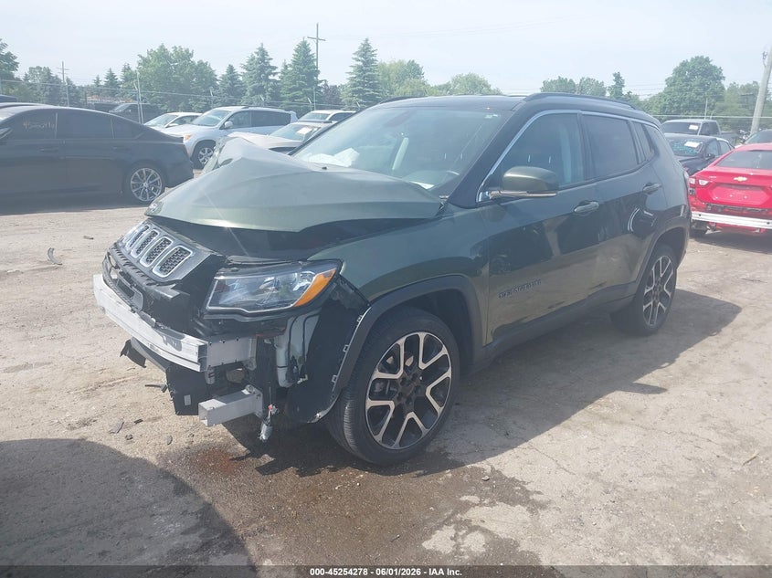 Vin: 3c4njdcb4kt761448, lot: 45752087, jeep compass limited 4x4 20192