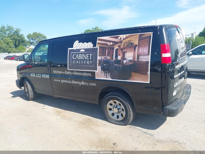 Vin: 1gcsgafx8d1114469, lot: 45752192, chevrolet express 1500 work van 20133