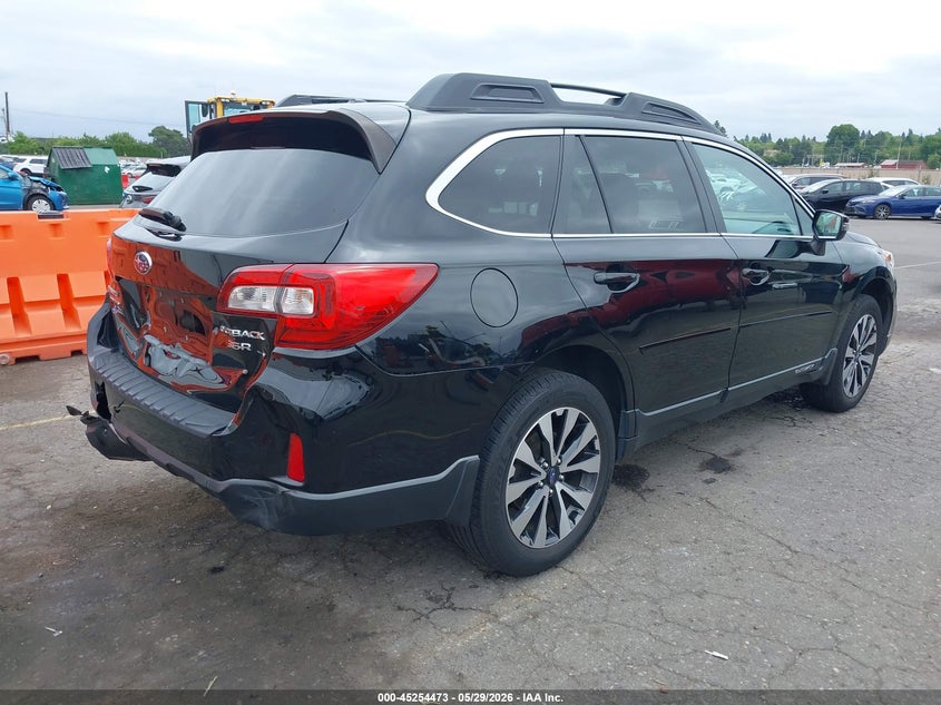 Vin: 4s4bselcxf3350406, lot: 45752282, subaru outback 3.6r limited 20154
