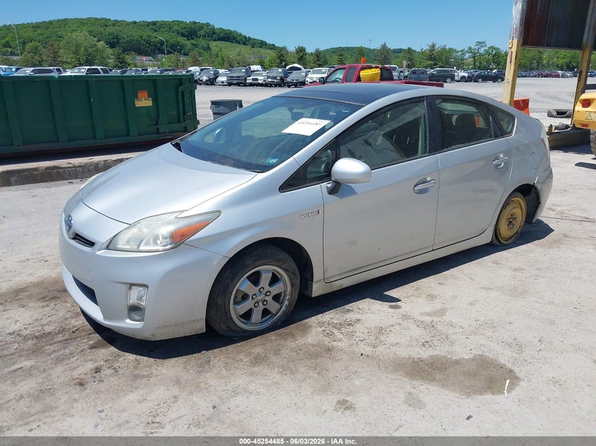 Vin: jtdkn3du2b0270410, lot: 45752295, toyota prius three 20112