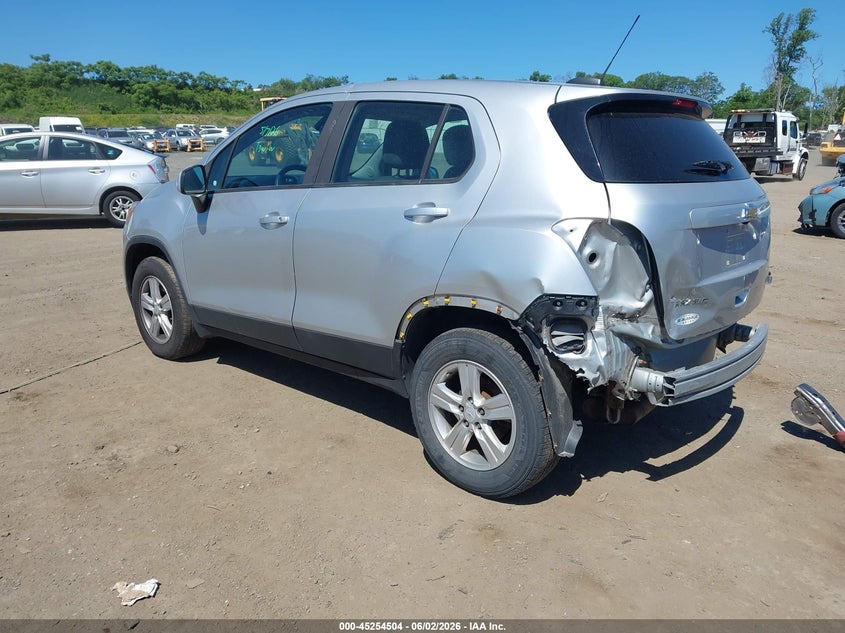 Vin: kl7cjnsb6jb501953, lot: 45752313, chevrolet trax ls 20183