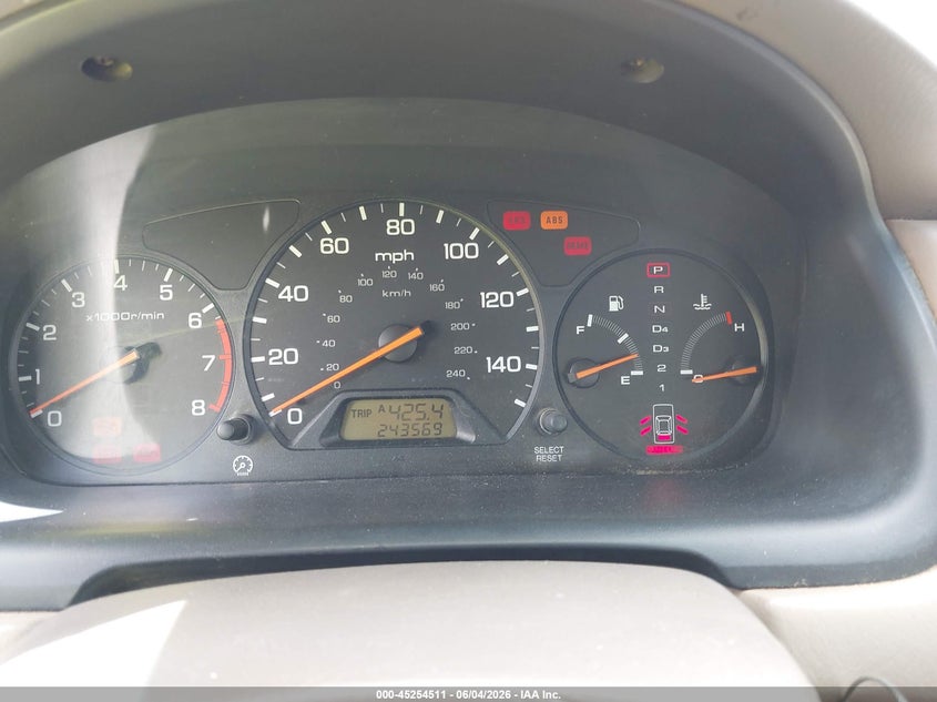 1999 Honda Accord Ex VIN: 1HGCG5659XA114156 Lot: 45254511