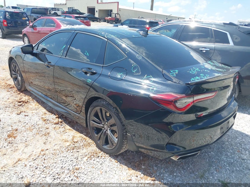 Vin: 19uub6f58ma009760, lot: 45752419, acura tlx a-spec package 20213