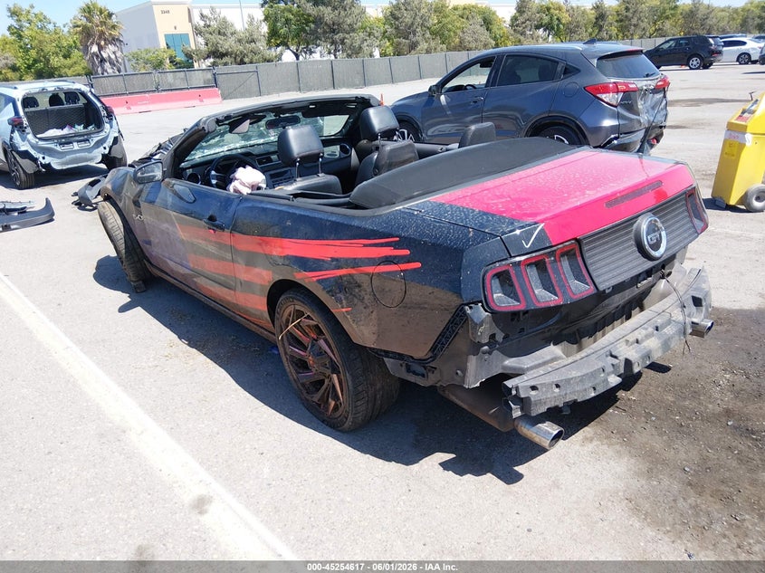 Vin: 1zvbp8ff6d5209425, lot: 45752426, ford mustang gt 20133