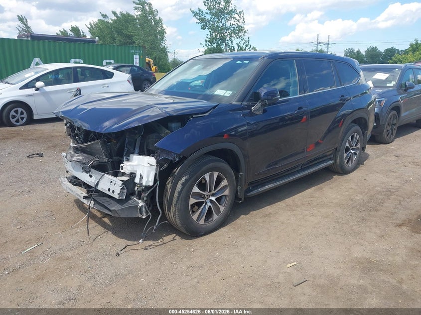 Vin: 5tdgzrbh7ls026558, lot: 45752435, toyota highlander xle 20202