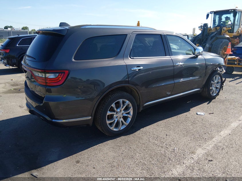 Vin: 1c4rdjeg9jc262364, lot: 45752556, dodge durango citadel awd 20184