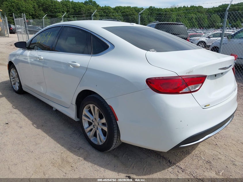 Vin: 1c3cccab3fn590782, lot: 45752563, chrysler 200 limited 20153