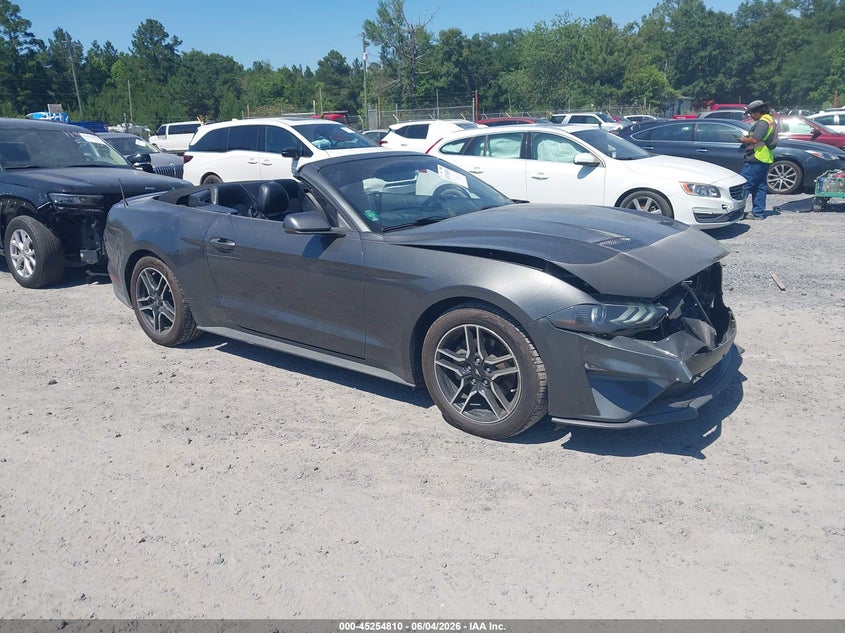 Vin: 1fatp8uh6k5158684, lot: 45752619, ford mustang ecoboost premium 2019 img_1