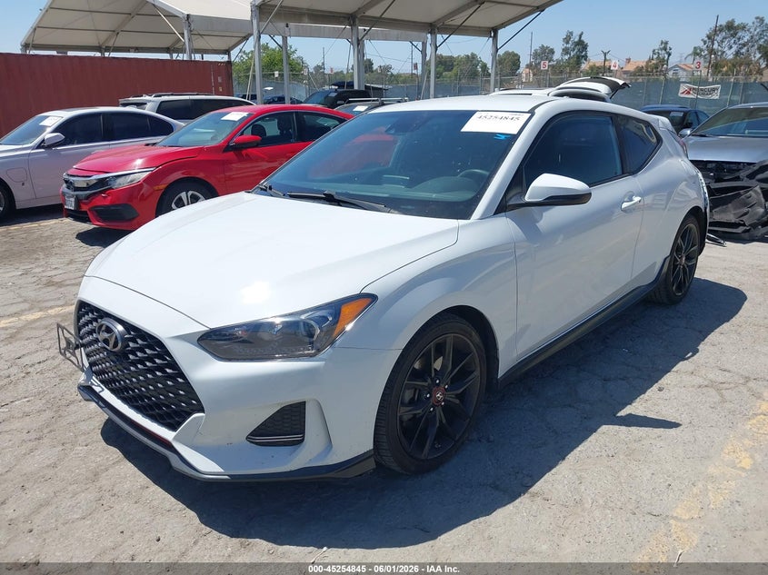 Vin: kmhth6ab9ku016245, lot: 45752654, hyundai veloster turbo r-spec 20192