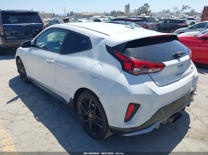 Vin: kmhth6ab9ku016245, lot: 45752654, hyundai veloster turbo r-spec 20193