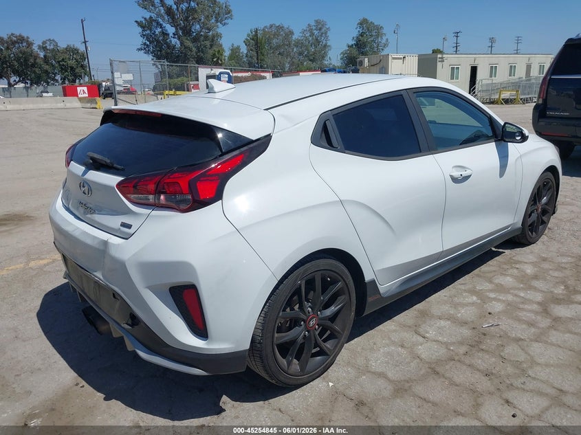 Vin: kmhth6ab9ku016245, lot: 45752654, hyundai veloster turbo r-spec 20194