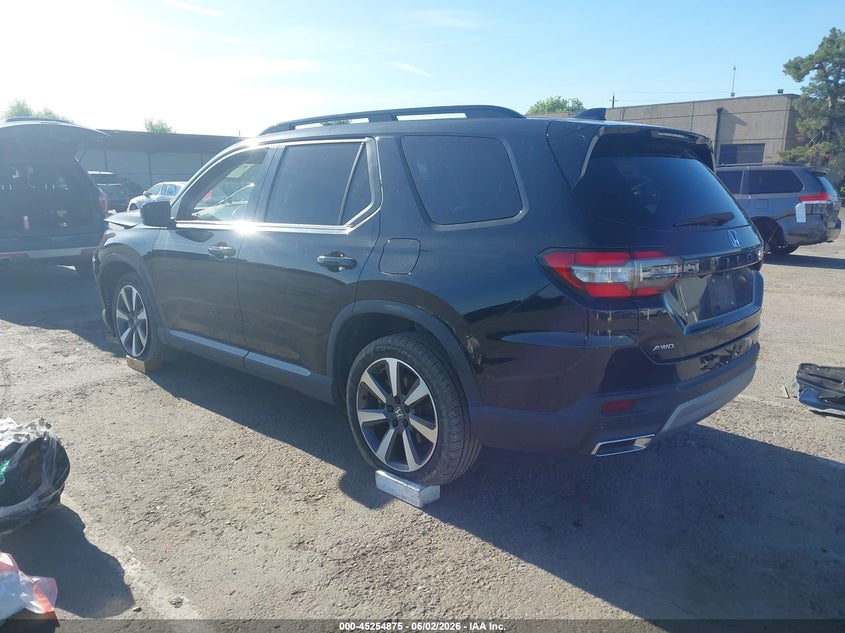Vin: 5fnyg1h79pb000919, lot: 45752684, honda pilot awd touring 20233