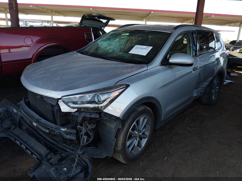 Vin: km8sm4hf1ju270843, lot: 45752761, hyundai santa fe se 20182