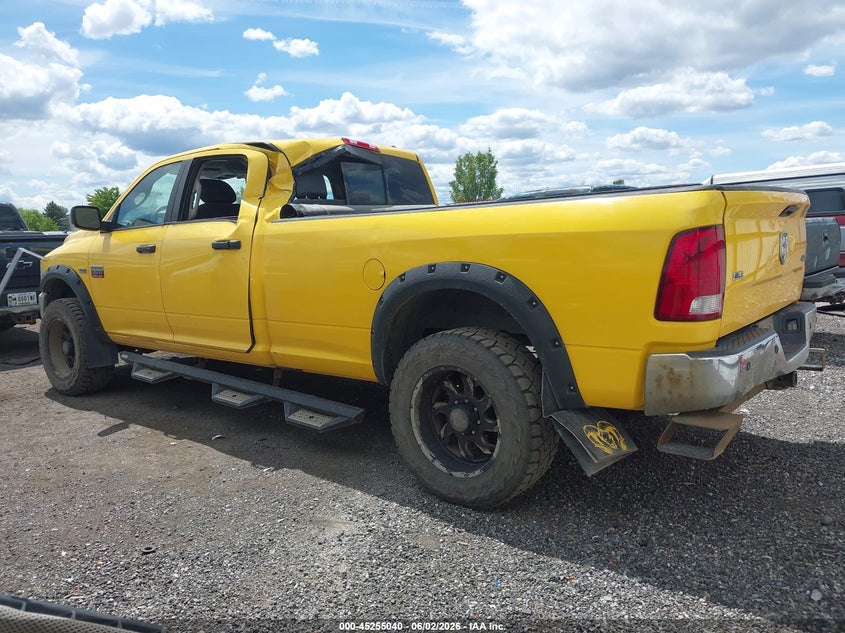 2012 Ram 2500 5.7 Ram Slt yellow Lot 111045255040 Vin 3C6TD5JTXCG299771