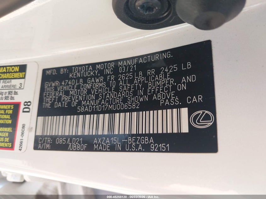 LEXUS ES 250 - zdjęcie 9