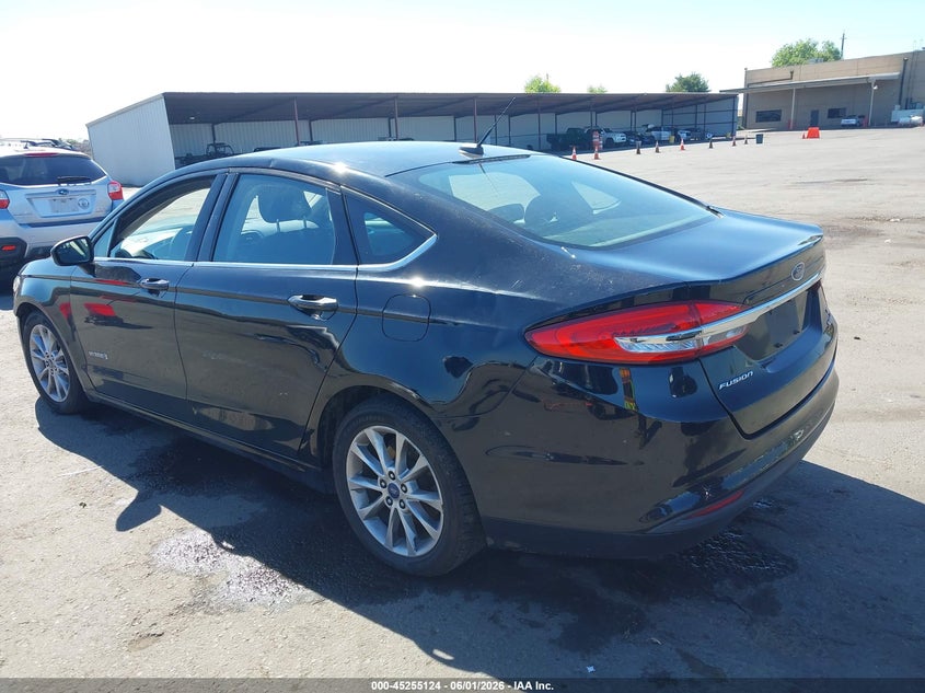 Vin: 3fa6p0lu2hr231018, lot: 45752933, ford fusion hybrid se 20173