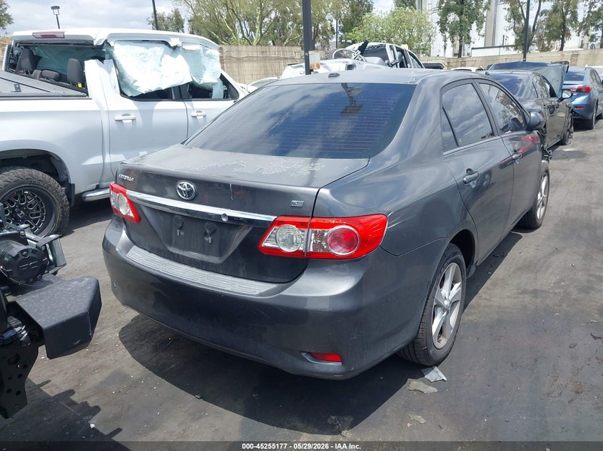 2012 Toyota Corolla 1.8 Le grey Lot 111045255177 Vin 5YFBU4EE2CP036789