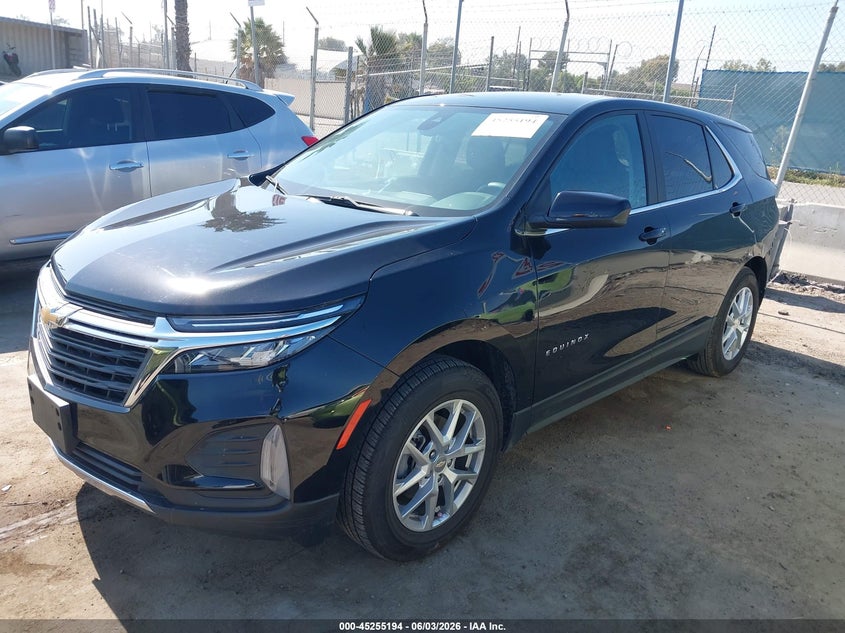Vin: 3gnaxkeg2pl243041, lot: 45753003, chevrolet equinox fwd lt 20232