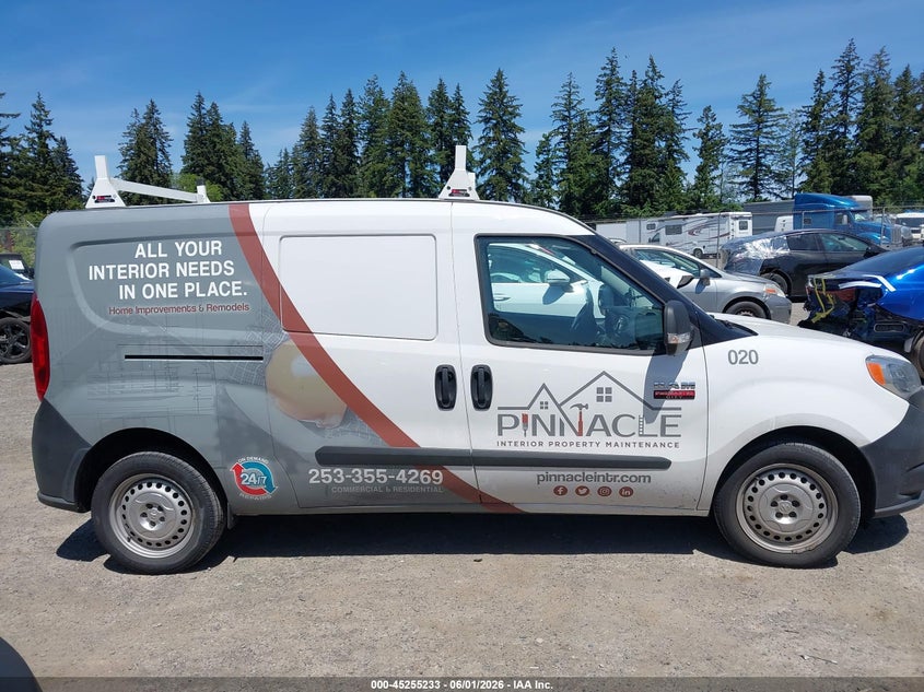 2018 Ram Promaster City Tradesman VIN: ZFBERFABXJ6H68667 Lot: 45255233