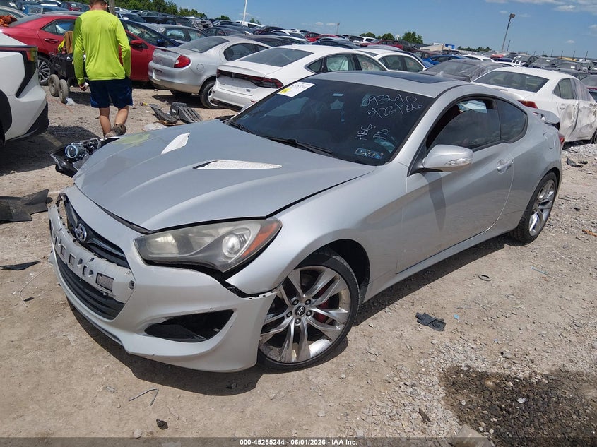 Vin: kmhht6kd7du093610, lot: 45753053, hyundai genesis 2.0t/2.0t premium/2.0t r-spec 20132