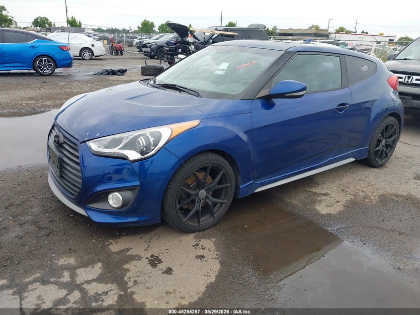 Vin: kmhtc6ae1fu241452, lot: 45753066, hyundai veloster turbo 20152