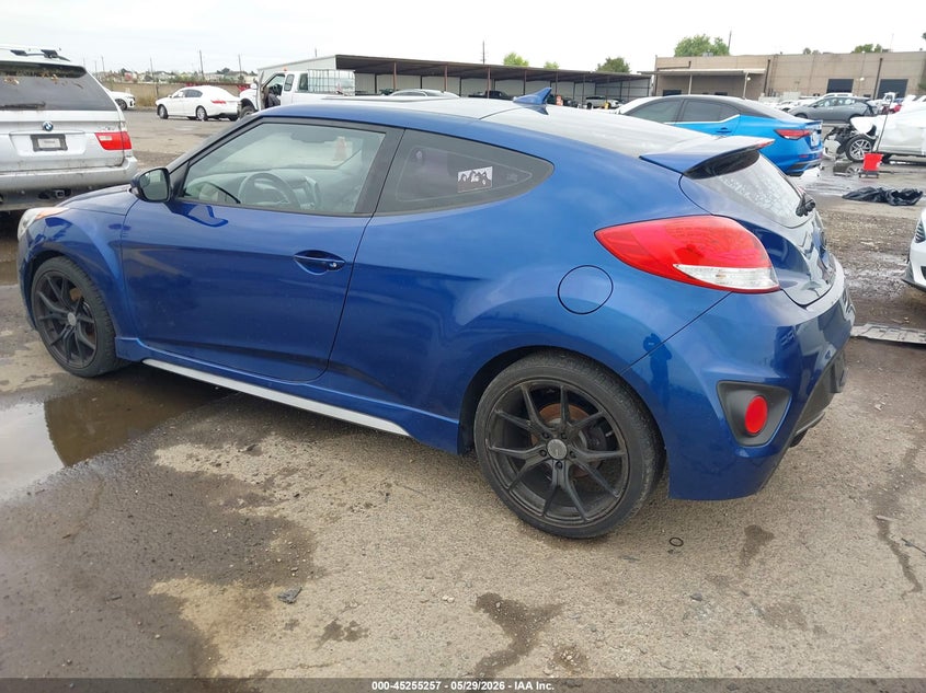 Vin: kmhtc6ae1fu241452, lot: 45753066, hyundai veloster turbo 20153