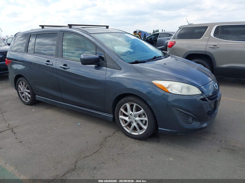 2012 Mazda 5 2.5 Grand Touring grey Lot 111045255285 Vin JM1CW2DL8C0132570
