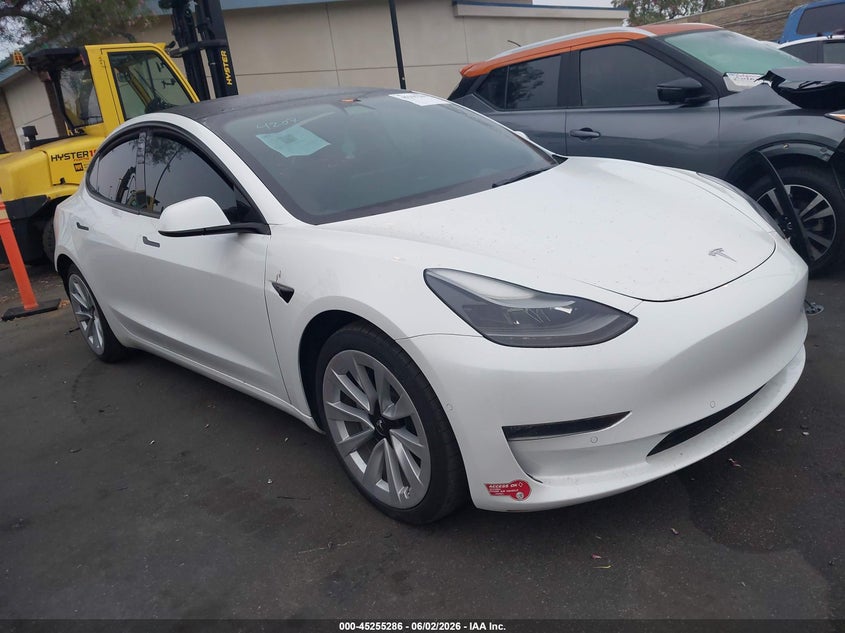 Vin: 5yj3e1ebxnf145361, lot: 45753095, tesla model 3 long range dual motor all-wheel drive 2022 img_1