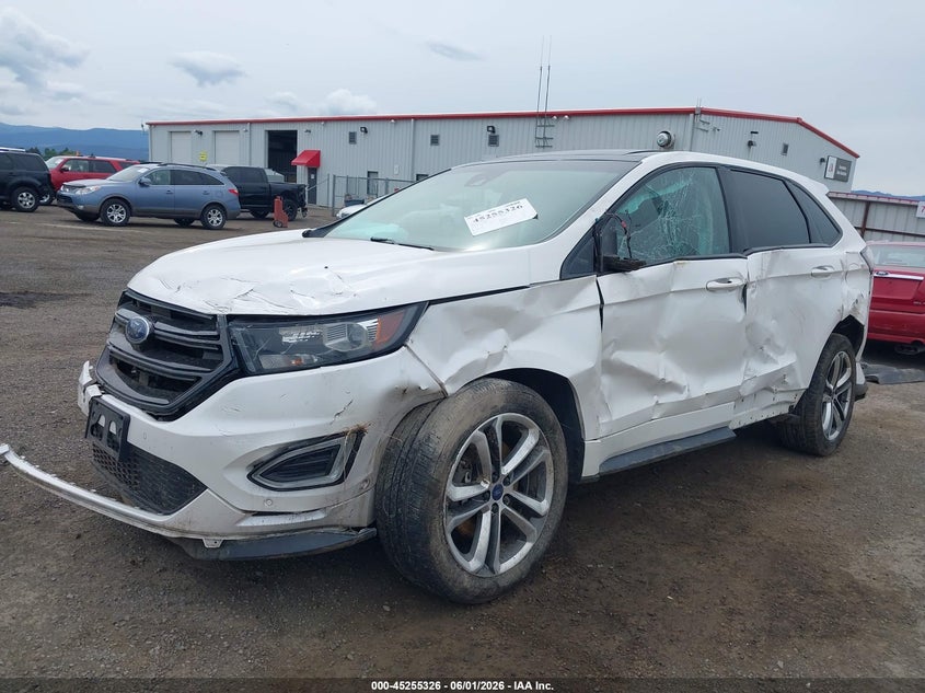 Vin: 2fmpk4apxfbc04433, lot: 45753135, ford edge sport 20152