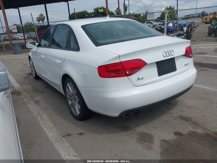 Vin: wauafafl2bn014933, lot: 45753145, audi a4 2.0t premium 20113