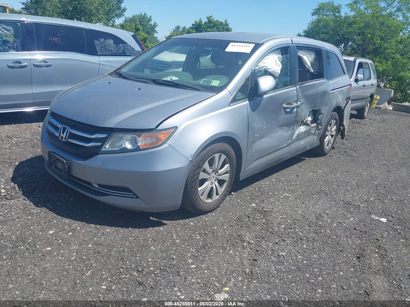 Vin: 5fnrl5h47gb077902, lot: 45753320, honda odyssey ex 20162