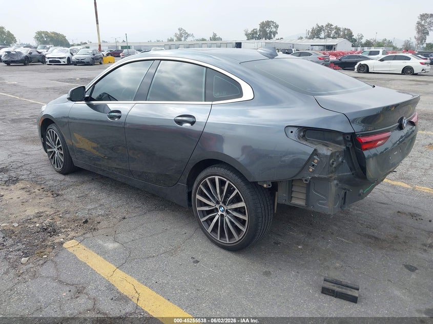 Vin: wba53ak03m7h33737, lot: 45753347, bmw 228i gran coupe sdrive 20213