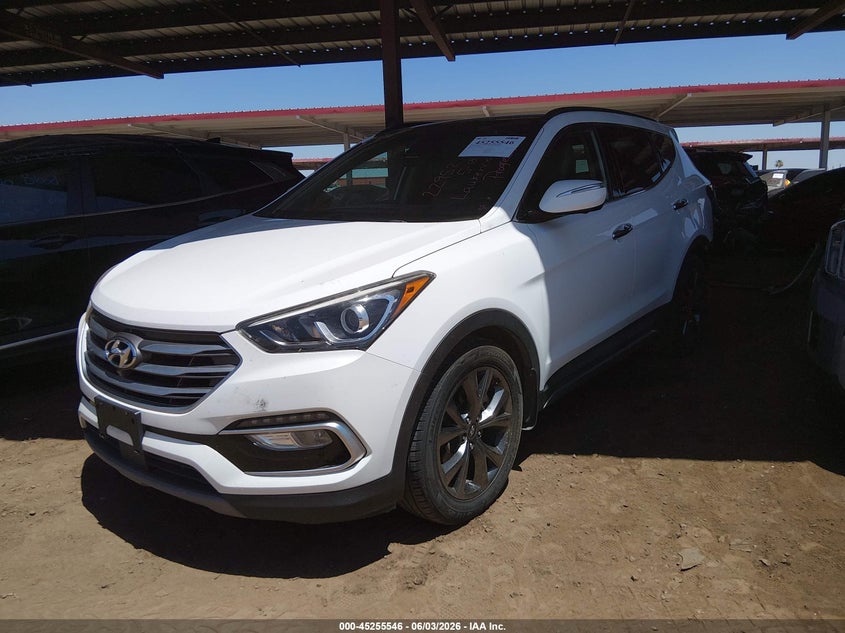Vin: 5xyzw4la7jg566315, lot: 45753355, hyundai santa fe sport 2.0t ultimate 20182