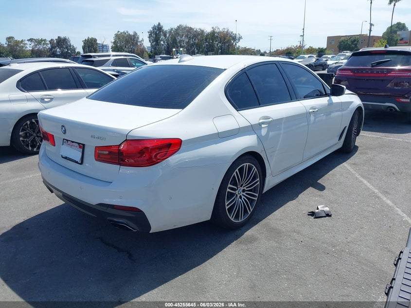 Vin: wbaje5c5xjwa96583, lot: 45753454, bmw 540i 20184