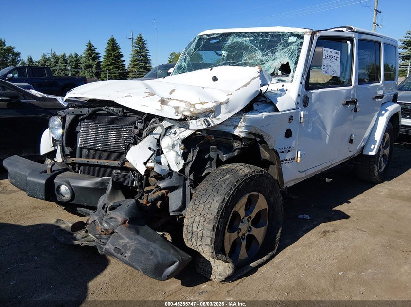 2016 Jeep Wrangler Unlimited Sahara VIN: 1C4BJWEG8GL100242 Lot: 45255747