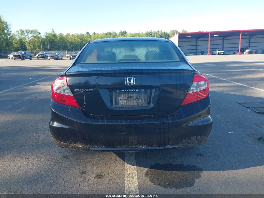 2012 Honda Civic 1.8 Ex black Lot 111045255810 Vin 2HGFB2F86CH335889