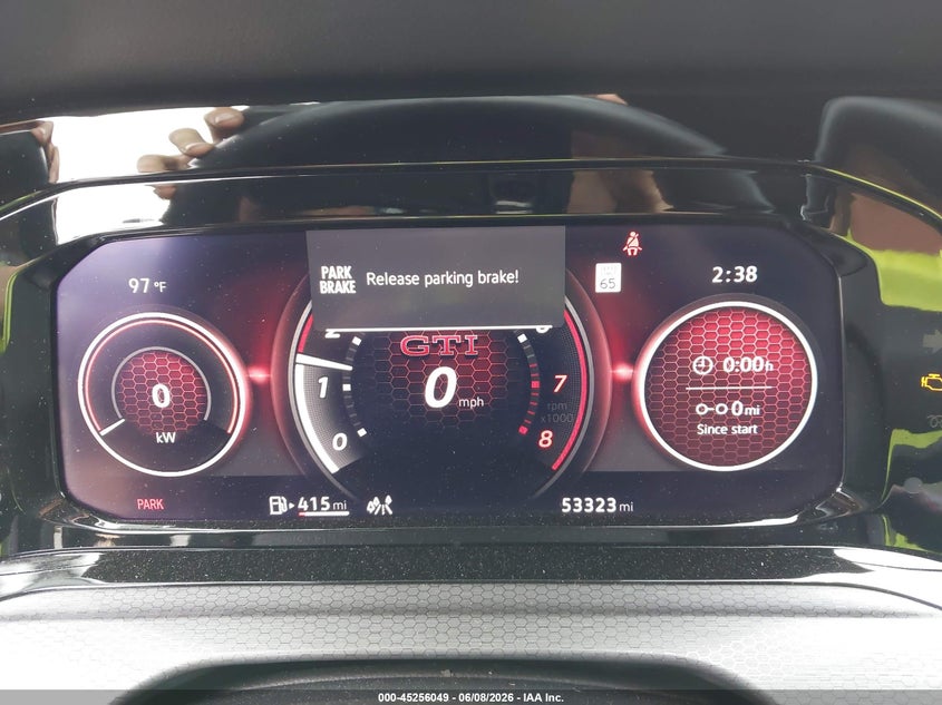 2023 VOLKSWAGEN GOLF GTI 2.0L I-4 DI, DOHC, V(VIN: WVW2A7CD3PW154691