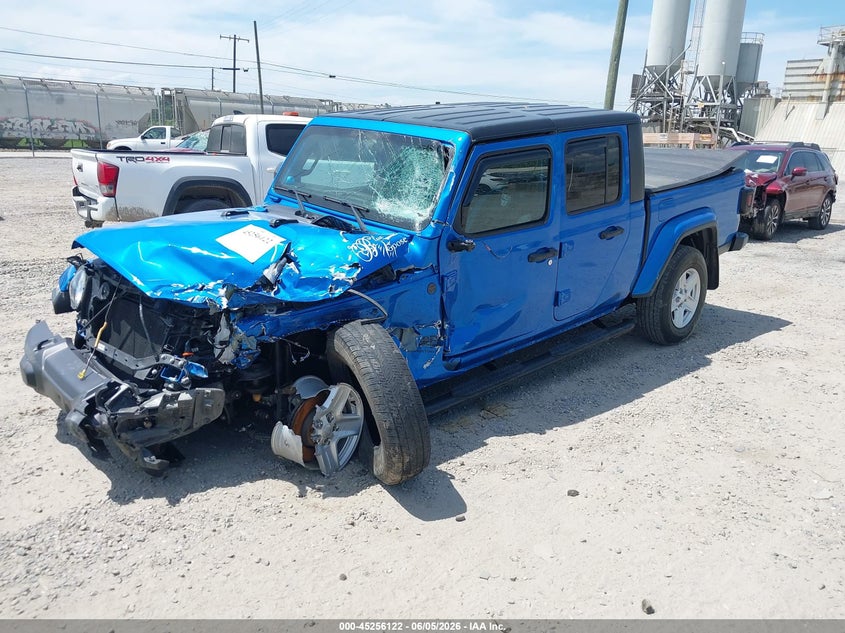 Vin: 1c6hjtag3pl516611, lot: 45753942, jeep gladiator sport s 4x4 20232