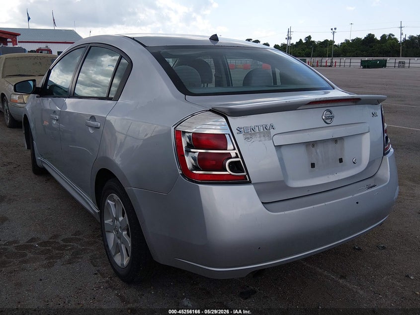 2012 Nissan Sentra 2.0 2.0 Sr silver Lot 111045256166 Vin 3N1AB6AP7CL669583