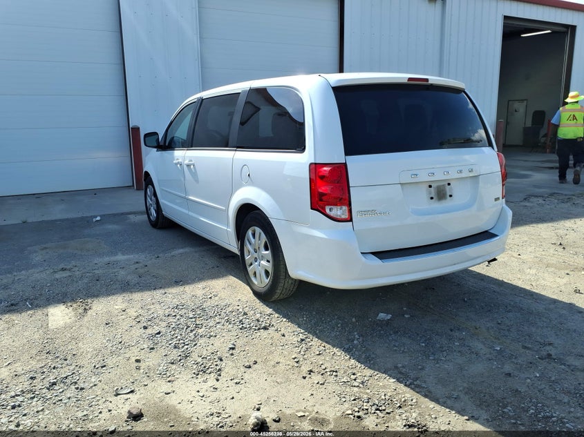 Vin: 2c4rdgbg4gr114405, lot: 45754050, dodge grand caravan se 20163