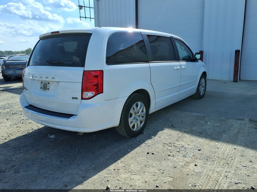 Vin: 2c4rdgbg4gr114405, lot: 45754050, dodge grand caravan se 20164