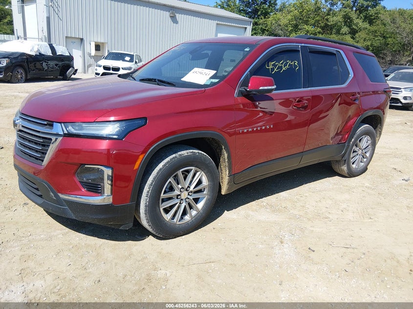 Vin: 1gnergkw4nj136260, lot: 45754063, chevrolet traverse fwd lt cloth 20222