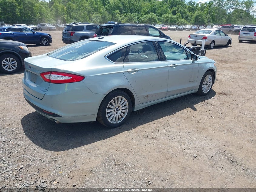 Vin: 3fa6p0lu3dr288581, lot: 45754105, ford fusion hybrid se 20134