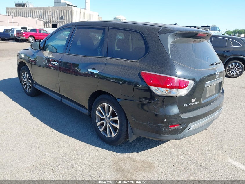2014 Nissan Pathfinder 3.5 S black Lot 111045256367 Vin 5N1AR2MM7EC694335