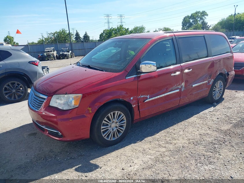Vin: 2c4rc1cg9er413187, lot: 45754200, chrysler town & country touring-l 20142