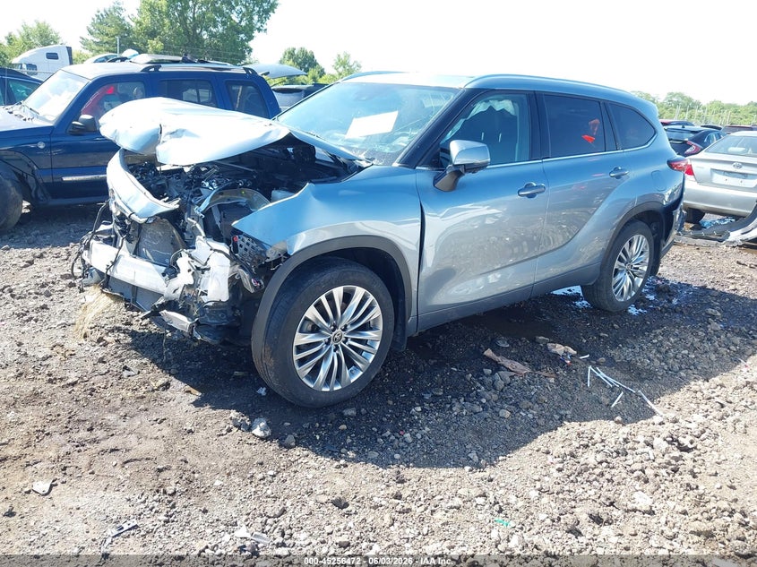 Vin: 5tdkdrbh2ps047171, lot: 45754292, toyota highlander platinum 20232