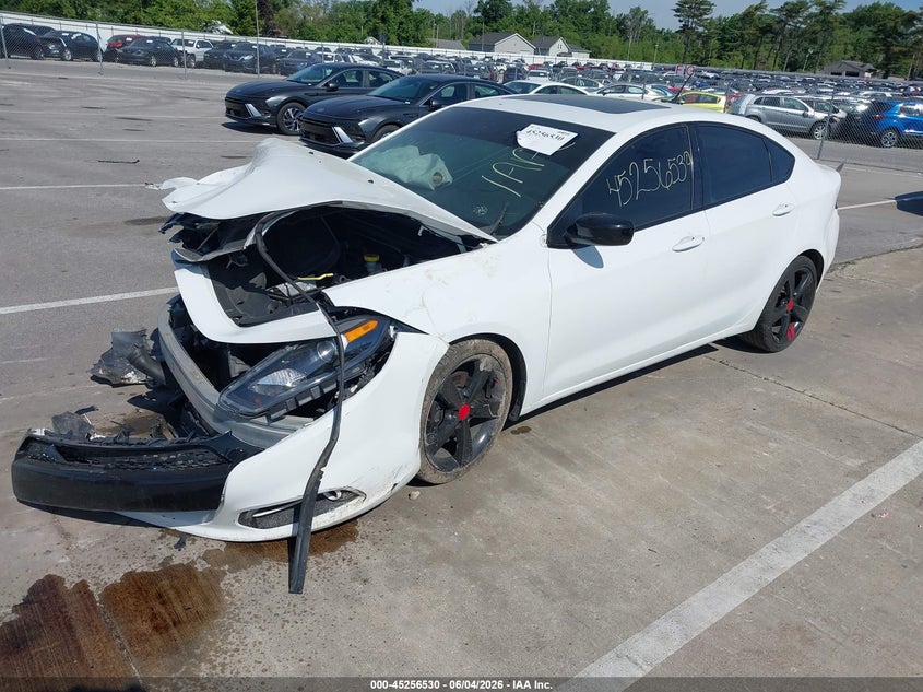Vin: 1c3cdfbb2fd421856, lot: 45754350, dodge dart sxt 20152
